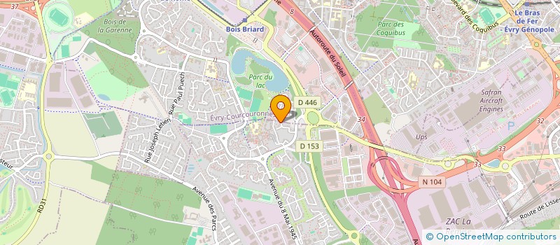 localisation de l'entreprise SARL JIYI  EVRY-COURCOURONNES