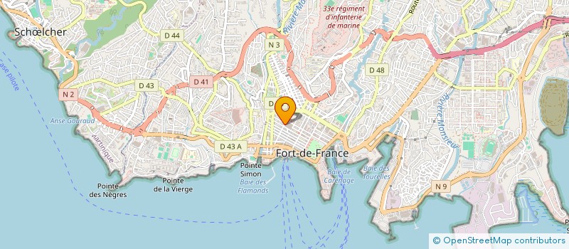 localisation de l'entreprise SARL JJ BOUTIQUE à FORT-DE-FRANCE