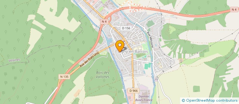 localisation de l'entreprise SARL JJP à LIGNY-EN-BARROIS