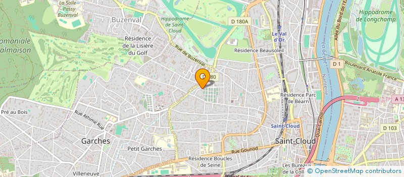 localisation de l'entreprise SARL JJR à SAINT-CLOUD