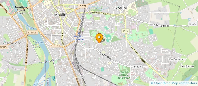 localisation de l'entreprise SARL JL CHASSAIN CONSEILS - TRANSPORT ROUTIER INTERURBAIN DE PERSONNES à YZEURE