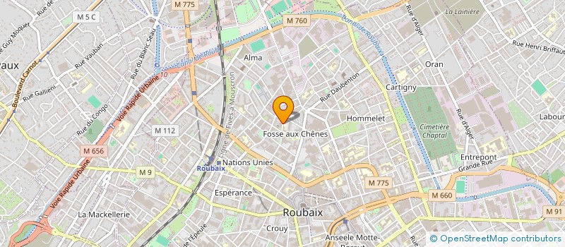 localisation de l'entreprise SARL JLJ à ROUBAIX