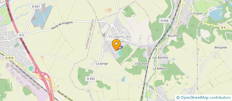 localisation de l'entreprise SARL JLMCO  FRUGERES-LES-MINES