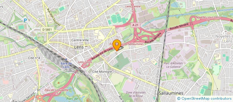 localisation de l'entreprise SARL JLS LOCATIONS  SALLAUMINES