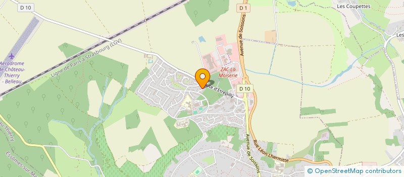 localisation de l'entreprise SARL JLV TRANSPORTS  CHATEAU-THIERRY