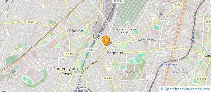 localisation de l'entreprise SARL JM à BAGNEUX