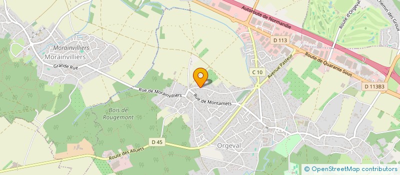 localisation de l'entreprise SARL JM-RSO  ORGEVAL