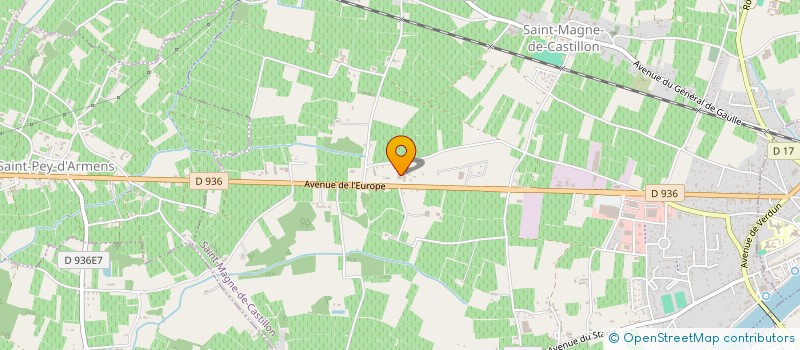 localisation de l'entreprise SARL JM VERGNE à SAINT-MAGNE-DE-CASTILLON