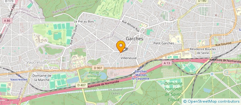 localisation de l'entreprise SARL JMA DECO à GARCHES