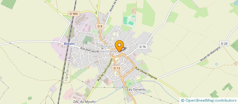 localisation de l'entreprise SARL JMF à BOHAIN-EN-VERMANDOIS