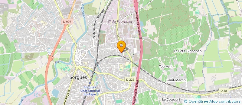 localisation de l'entreprise SARL JMG  SORGUES