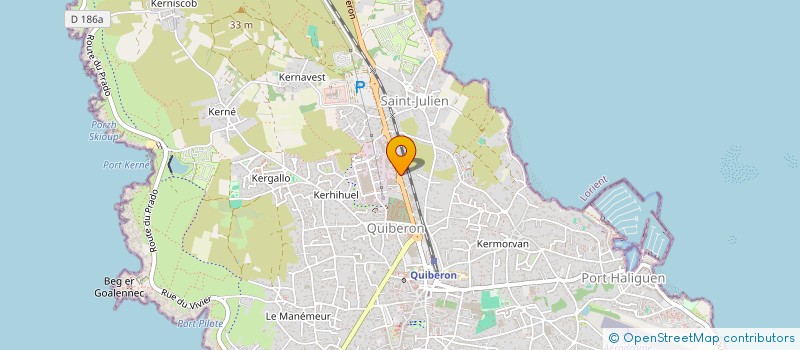 localisation de l'entreprise SARL JMTM  QUIBERON