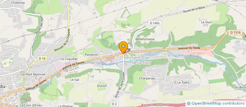 localisation de l'entreprise SARL JOALISE  SAINT-CLAIR-DE-LA-TOUR