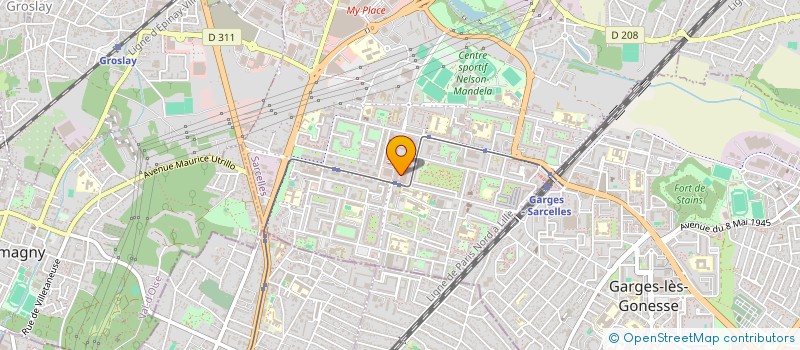 localisation de l'entreprise SARL JOMOYO à SARCELLES