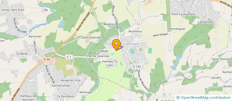 localisation de l'entreprise SARL JORDANTECH  CLOHARS-FOUESNANT