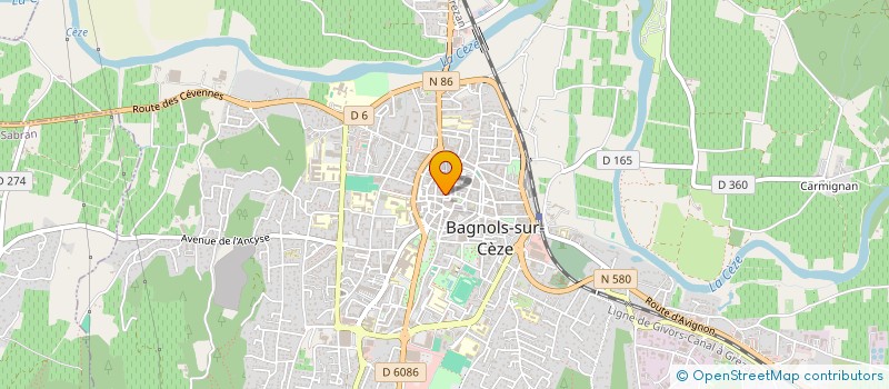 localisation de l'entreprise SARL JORICE  BAGNOLS-SUR-CEZE