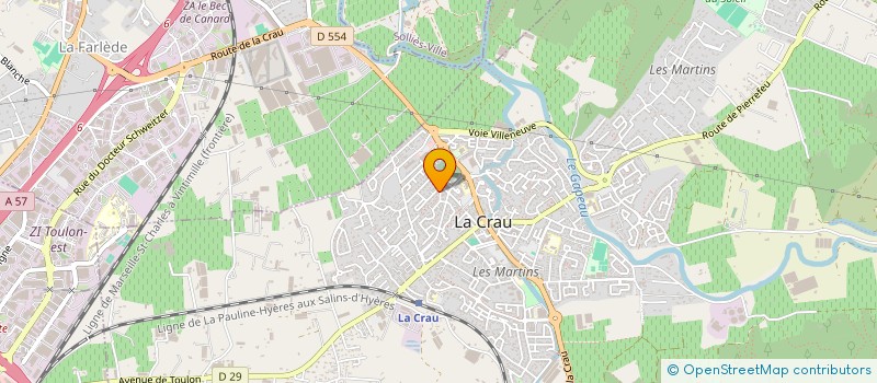 localisation de l'entreprise SARL JOROMAX CONSTRUCTION  LA CRAU