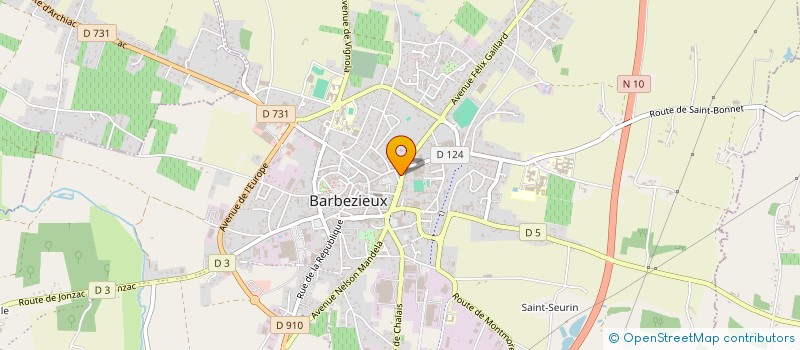 localisation de l'entreprise SARL JOSANA à BARBEZIEUX-SAINT-HILAIRE
