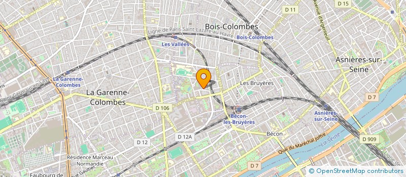 localisation de l'entreprise SARL JOSE BERMUDES CHAVES à BOIS-COLOMBES