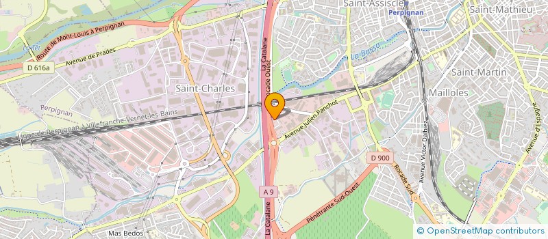 localisation de l'entreprise SARL JOSMONOTEL  PERPIGNAN