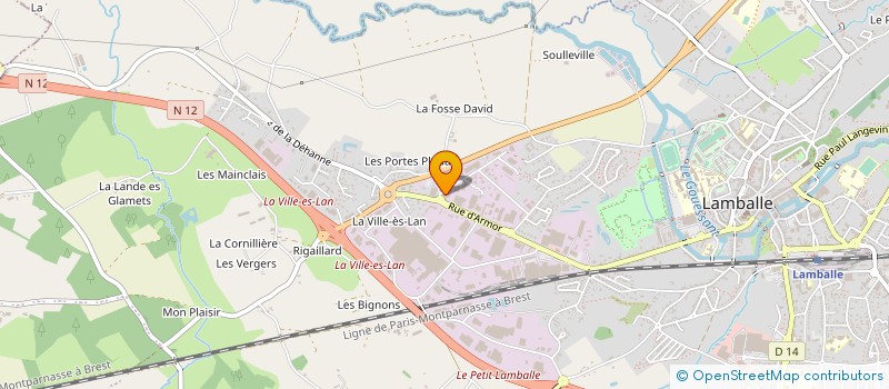 localisation de l'entreprise SARL JOSSE à LAMBALLE-ARMOR