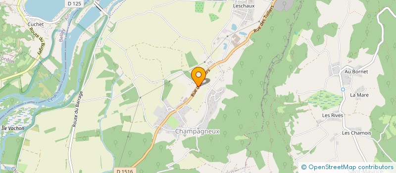 localisation de l'entreprise SARL JOSSI STEPHANE PAYSAGE  CHAMPAGNEUX