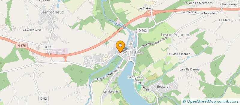 localisation de l'entreprise SARL JOUAN  JUGON-LES-LACS