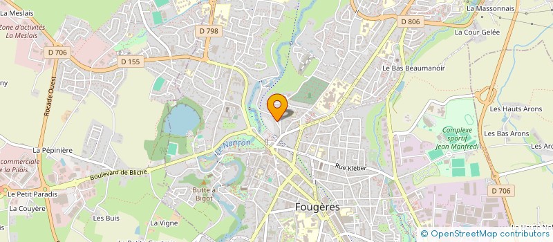 localisation de l'entreprise SARL JOUET  FOUGERES