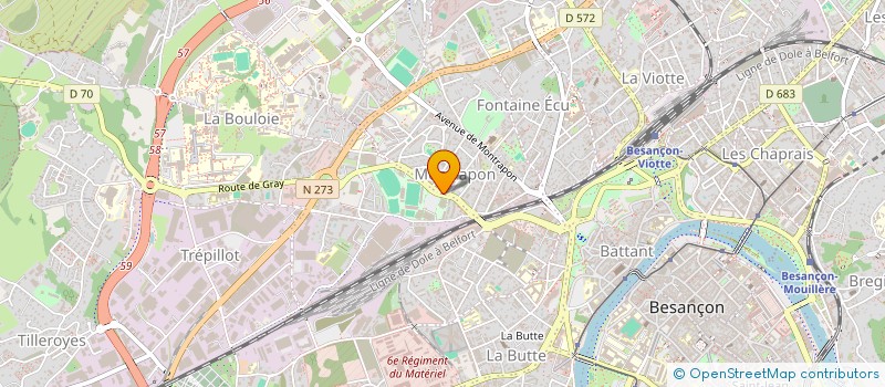 localisation de l'entreprise SARL JOUF YVES à BESANCON