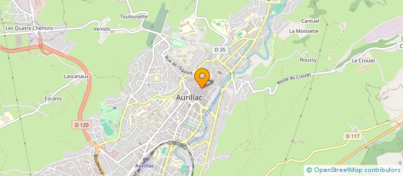 localisation de l'entreprise SARL JOULIA MARQUES DIFFUSION à AURILLAC