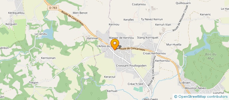 localisation de l'entreprise SARL JOURDAIN  SAINT-EVARZEC