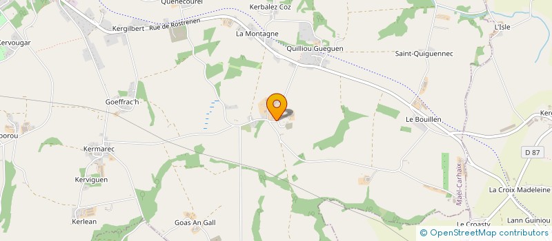 localisation de l'entreprise SARL JOURDAIN  MAEL-CARHAIX