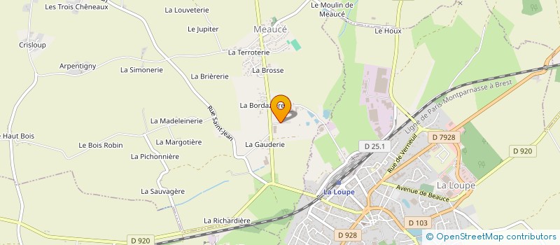 localisation de l'entreprise SARL JOUSSET à MEAUCE