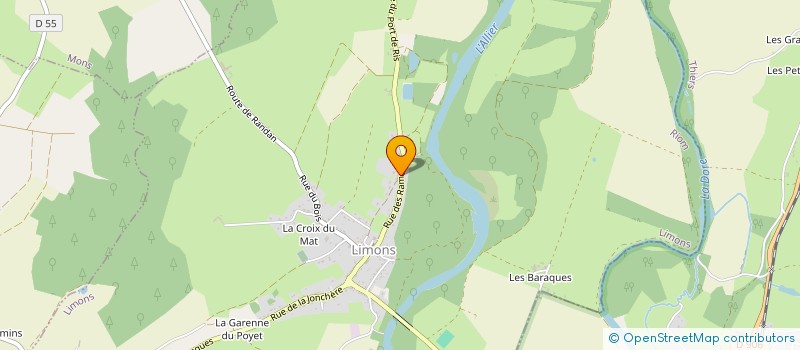 localisation de l'entreprise SARL JOUVET  LIMONS