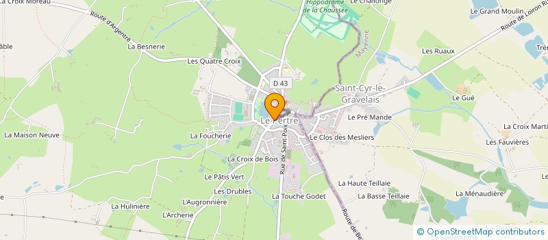 localisation de l'entreprise SARL JOVIAL  LE PERTRE