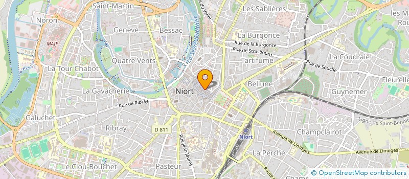 localisation de l'entreprise SARL JOYAZUR  NIORT