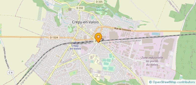 localisation de l'entreprise SARL JP 2 D à CREPY-EN-VALOIS