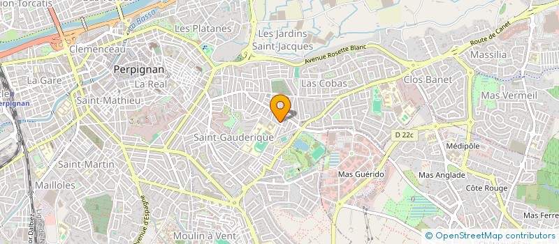 localisation de l'entreprise SARL JP CONSTRUCTION RENOVATION  PERPIGNAN