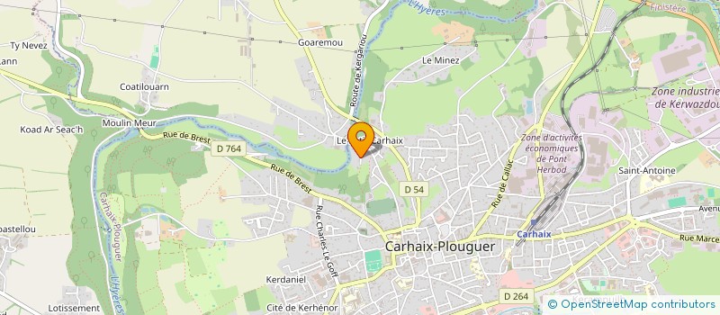 localisation de l'entreprise SARL JPA-COM à CARHAIX-PLOUGUER