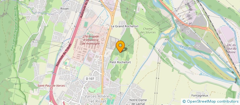 localisation de l'entreprise SARL JPH ORGANISATION  VARCES-ALLIERES-ET-RISSET