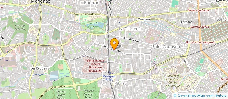 localisation de l'entreprise SARL JPL  MERIGNAC