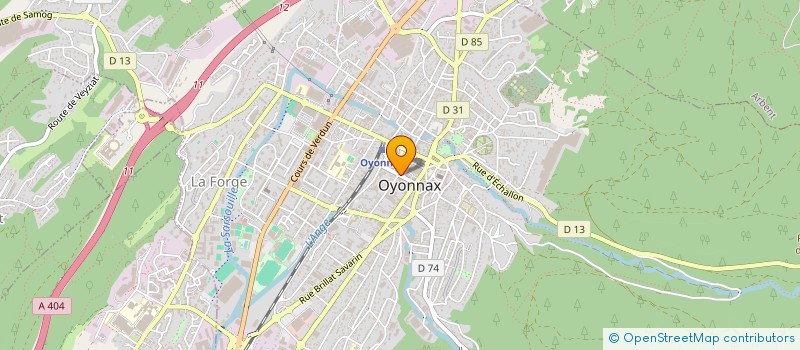 localisation de l'entreprise SARL JPL à OYONNAX