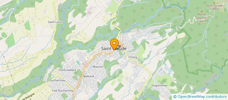 localisation de l'entreprise SARL JPUG à SAINT-CLAUDE
