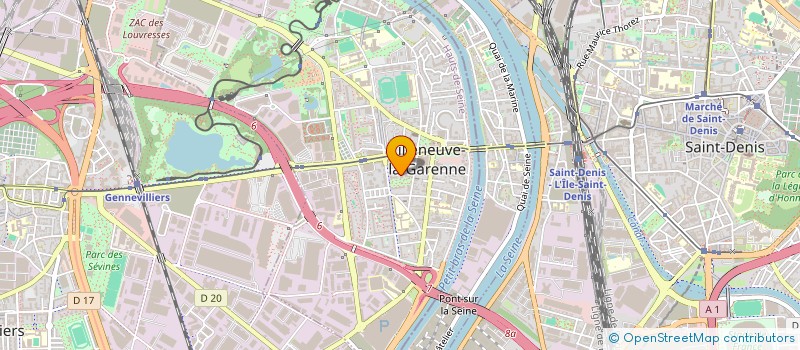 localisation de l'entreprise SARL JR  VILLENEUVE-LA-GARENNE