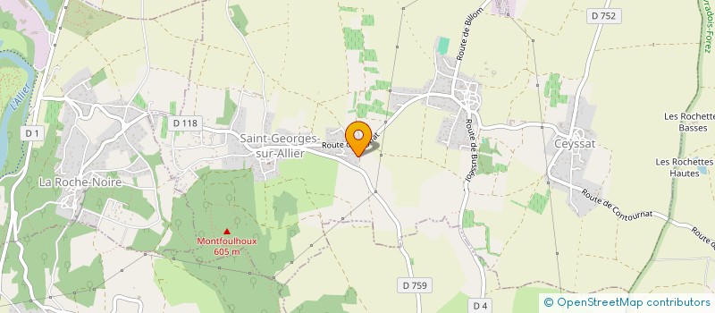 localisation de l'entreprise SARL JSC  SAINT-GEORGES-SUR-ALLIER