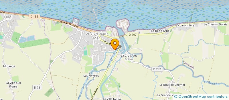 localisation de l'entreprise SARL JUAUAD  LE VIVIER-SUR-MER