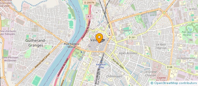 localisation de l'entreprise SARL JULE  VALENCE