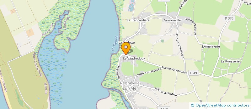 localisation de l'entreprise SARL JULES GOMMES  REGNEVILLE-SUR-MER