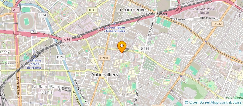 localisation de l'entreprise SARL JULIA à AUBERVILLIERS
