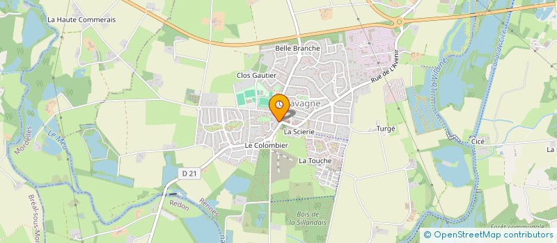 localisation de l'entreprise SARL JULIE BELLAY  CHAVAGNE